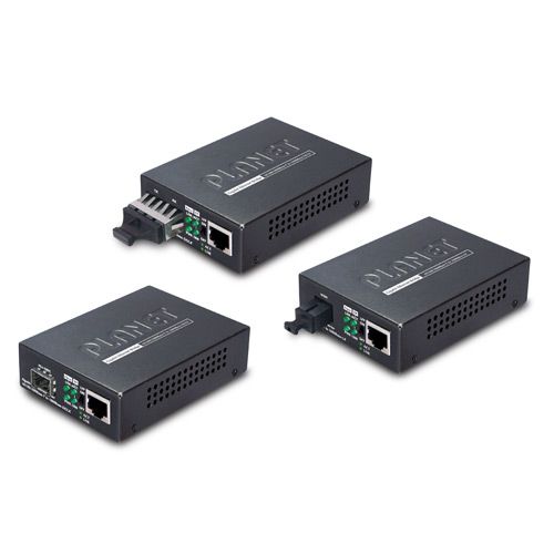10/100/1000Base-T to 1000Base-LX Gigabit Media Converter (SC Single Mode, 40km) - GT-802S40 - Planet