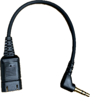 EI-1103 3.5mm patch cord w/ Rapid Release 4 pole plug for applicable Smartphones &amp; PC's - Chameleon