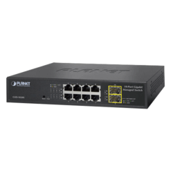 GSD-1020S 8-Port 10/100/1000Mbps + 2-Port 100/1000X SFP Managed Ethernet Switch