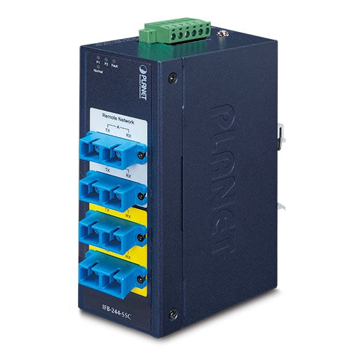 IFB-244-SSC Industrial 2-Channel Optical Fiber Bypass Switch – single mode SC connector