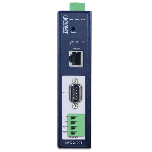 IMG-2100T Industrial 1-port RS232/422/485 Modbus Gateway