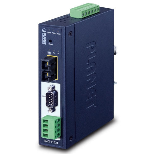 IMG-2102T     Industrial 1-port RS232/422/485 Modbus Gateway with 1-Port 100BASE-FX SFP   -