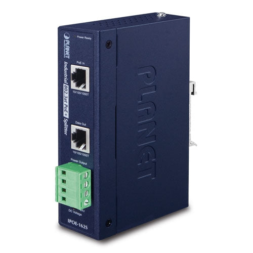 IPOE-162S    Industrial IEEE 802.3at Gigabit High Power over Ethernet Splitter - IPOE-162S - Planet