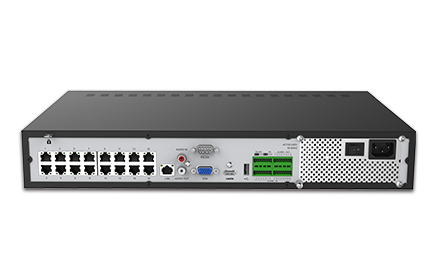 MS-N7016-UPH  4K H.265 PoE NVR 7000 Series True Plug & Play with 16 PoE Ports - Milesight