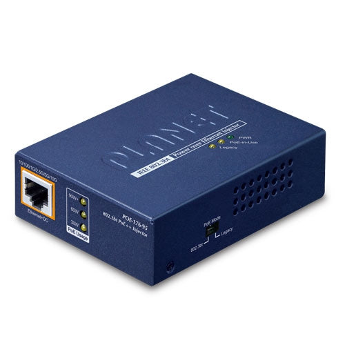 POE-176-95 Single-Port 10Gbps 802.3bt PoE++ Injector - -