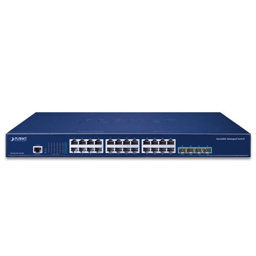 SGS-6310-24T4X L3 24-Port 10/100/1000T + 4-Port 10G SFP+ Stackable Managed Switch