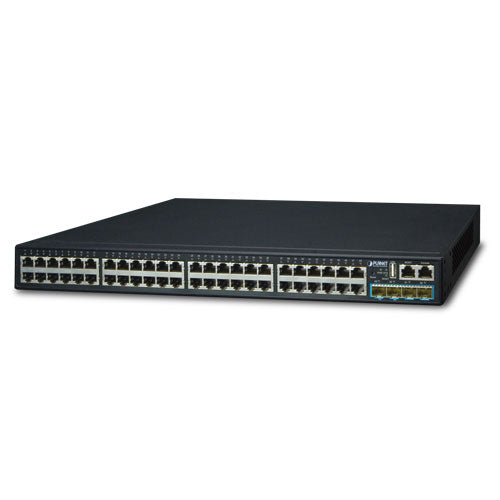 SGS-6341-48T4X Layer 3 48-Port 10/100/1000T + 4-Port 10G SFP+ Stackable Managed Switch - -
