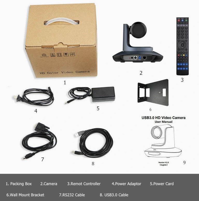 UHV-12X-IPS UHV IP USB 3.0 12X 3G-SDI&amp;HDMI Recording PTZ Camera WINSAFE