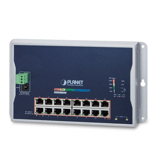 WGS-4215-16P2S Industrial 16-Port PoE+ 2-Port 100/1000X SFP Managed Switch - -