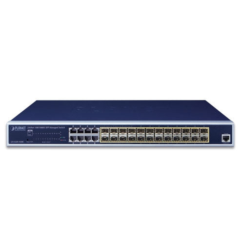 GS-5220-16S8C L2+ 24-Port 100/1000X SFP + 8-Port Shared TP Managed Switch - -