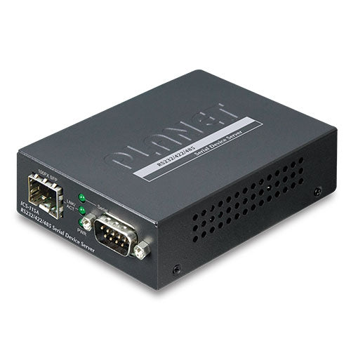 ICS-115A RS232/RS422/RS485 Serial Device Server with 1-Port 100BASE-FX SFP Planet