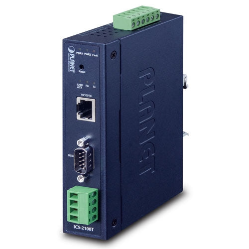 ICS-2100T Industrial 1-Port RS232/RS422/RS485 Serial Device Server - PLANET
