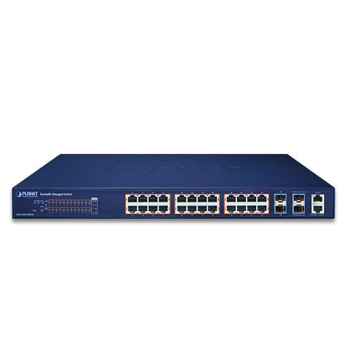 SGS-5240-24P4X Layer 2+ 24-Port 10/100/1000T 802.3at PoE + 4-Port 10G SFP+ Stackable Managed Switch -