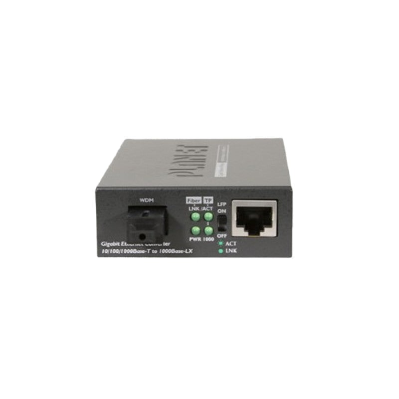 GST-806A15  10/100/1000BASE-T to 1000BASE-LX WDM Smart Gigabit Media Converter-TX: 1310 – 20km